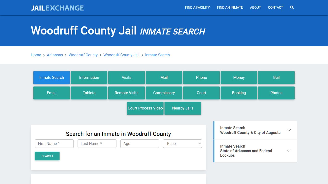 Woodruff County Jail, AR Inmate Search: Roster & Mugshots