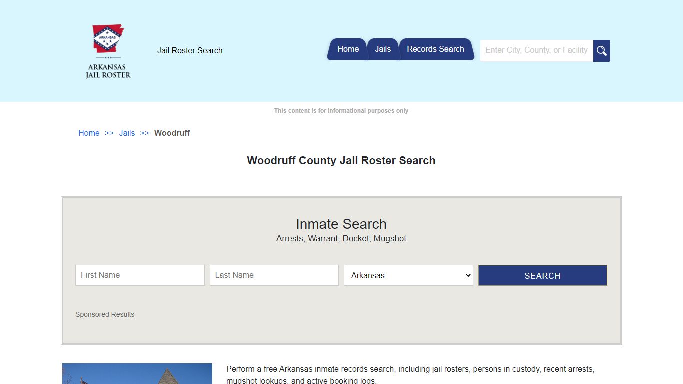 Woodruff County Jail Roster Search